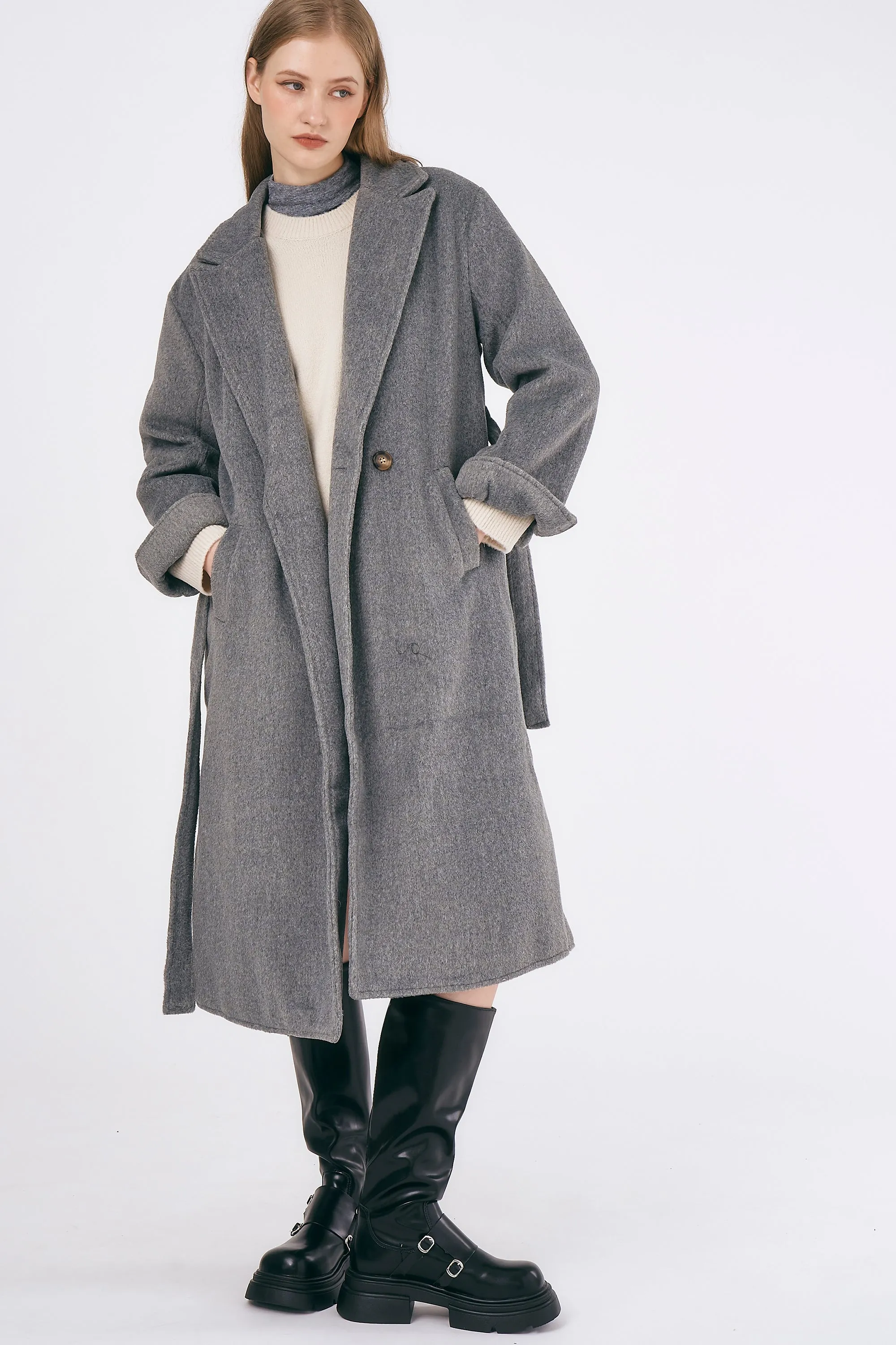 Abigail Belted Long Coat