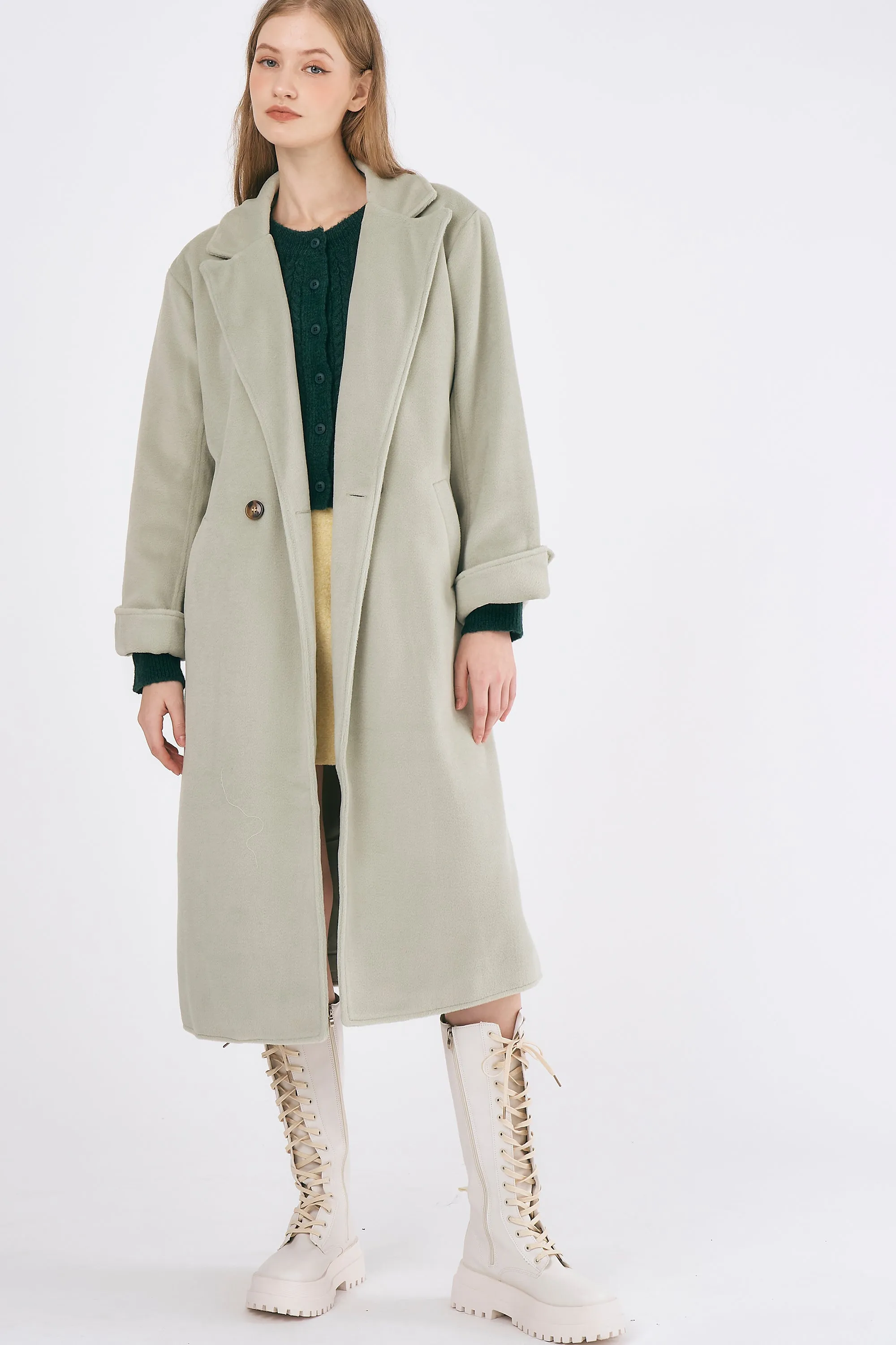 Abigail Belted Long Coat