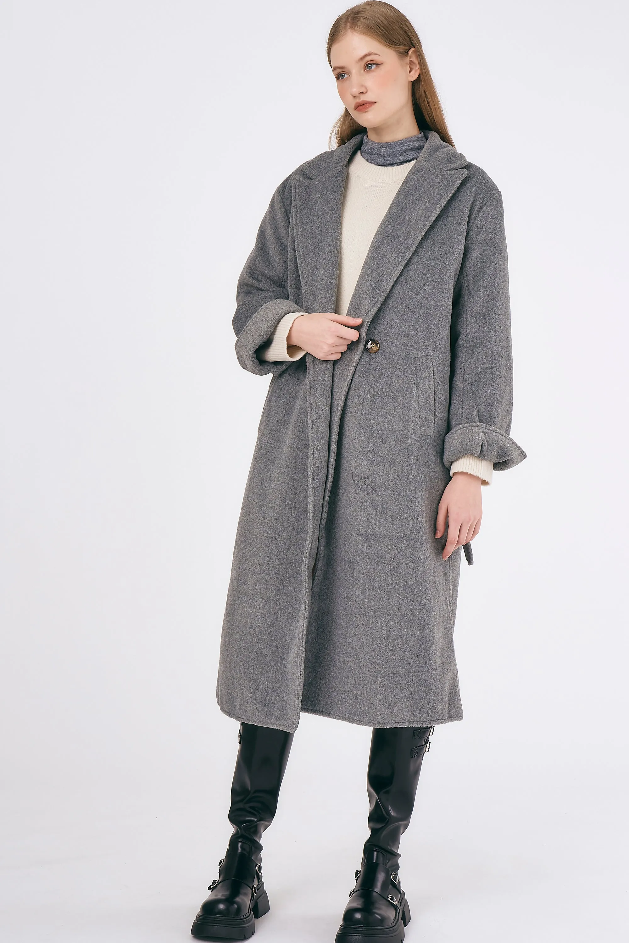 Abigail Belted Long Coat