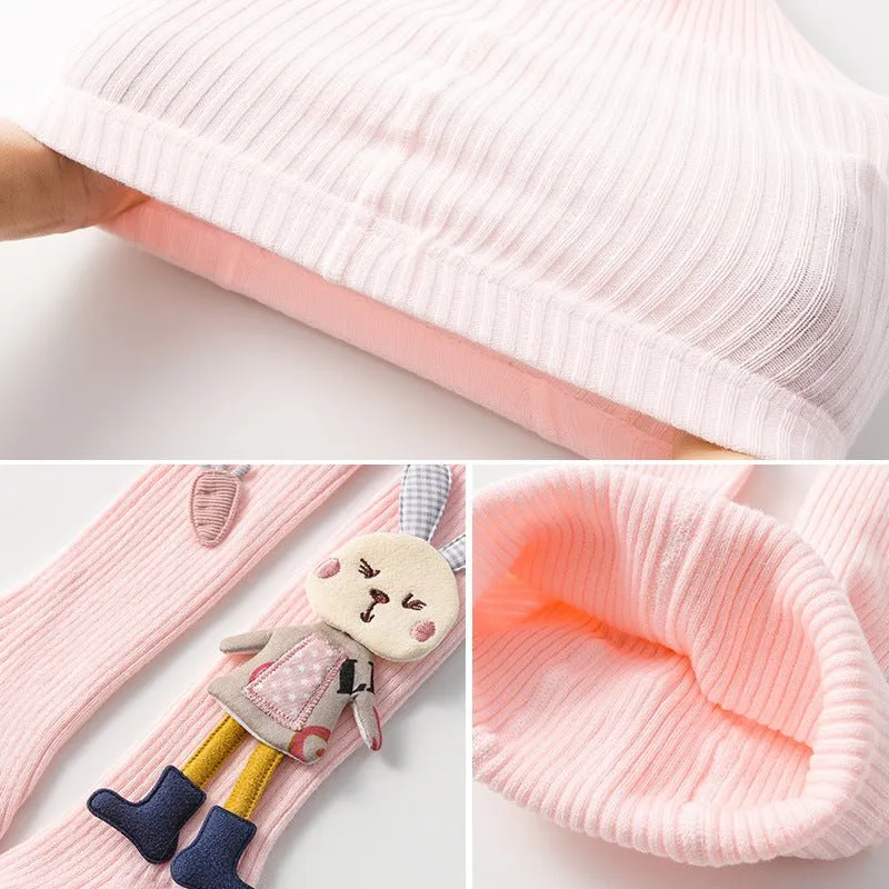 Baby/Toddler Girl 3D Bunny Design Warm Leggings