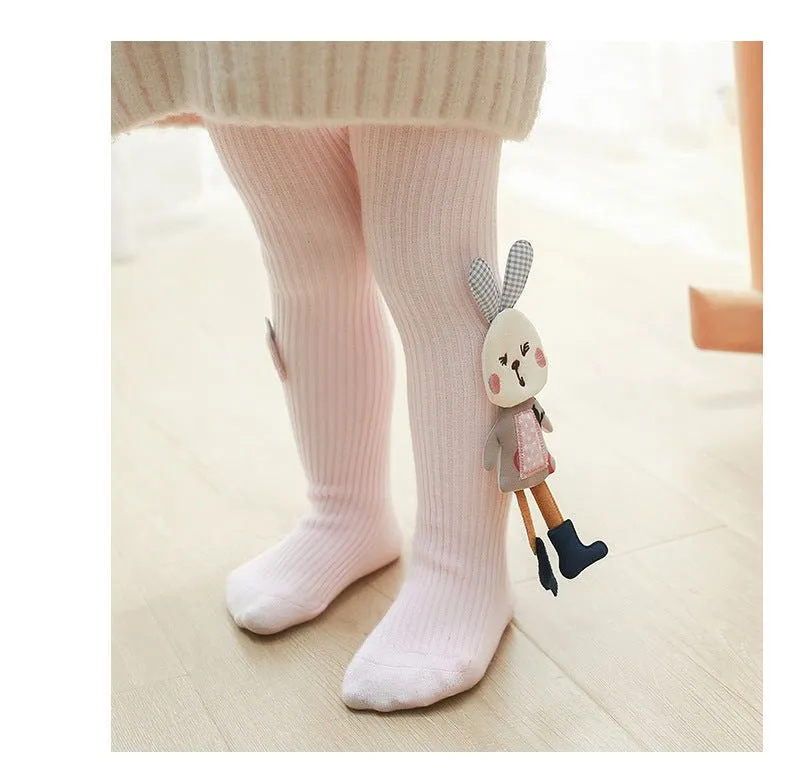 Baby/Toddler Girl 3D Bunny Design Warm Leggings