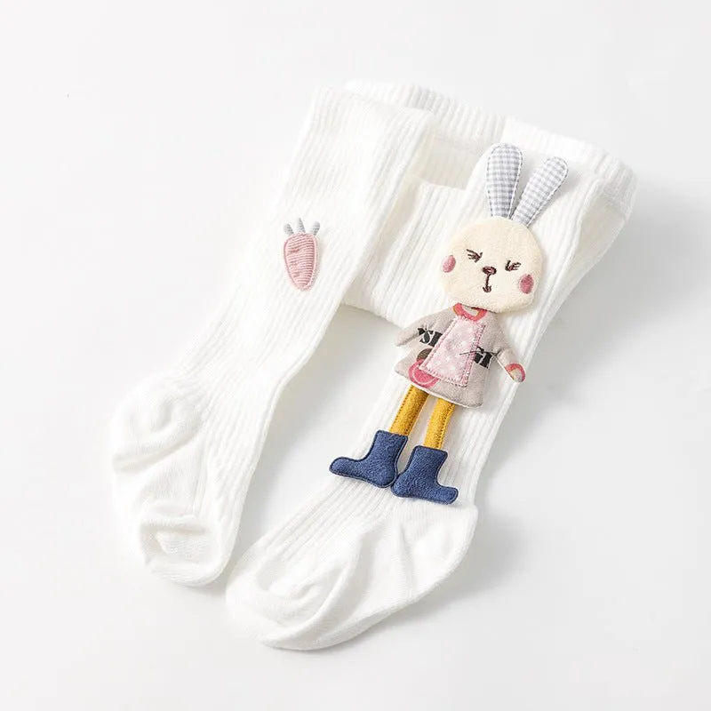 Baby/Toddler Girl 3D Bunny Design Warm Leggings