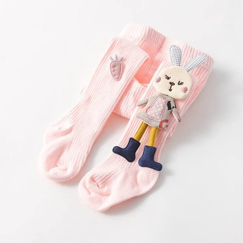 Baby/Toddler Girl 3D Bunny Design Warm Leggings