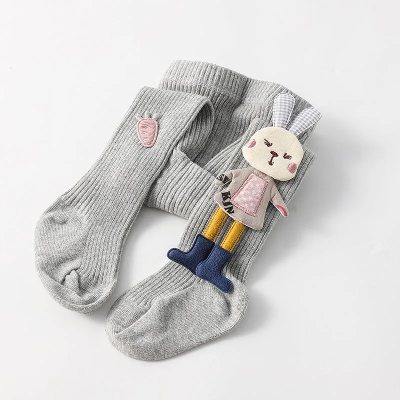 Baby/Toddler Girl 3D Bunny Design Warm Leggings