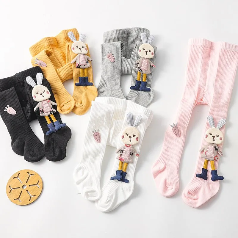 Baby/Toddler Girl 3D Bunny Design Warm Leggings