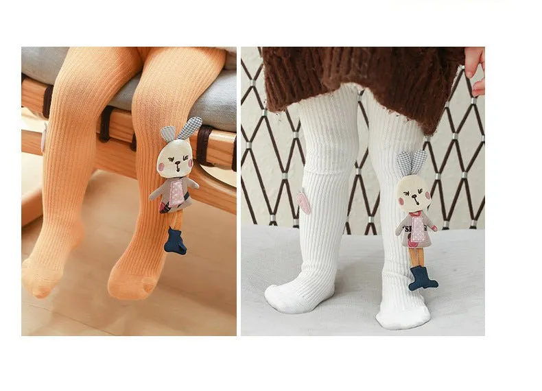 Baby/Toddler Girl 3D Bunny Design Warm Leggings