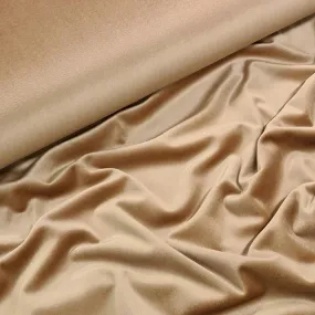 Beige Stretch Velour Fabric, priced by half metre