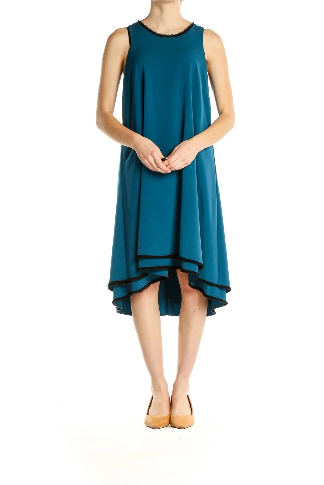 Blue Classic Drop Waist Dress