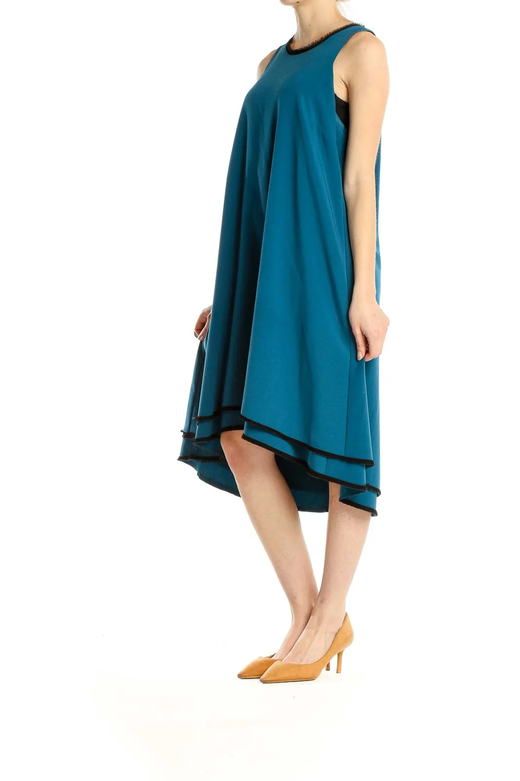 Blue Classic Drop Waist Dress