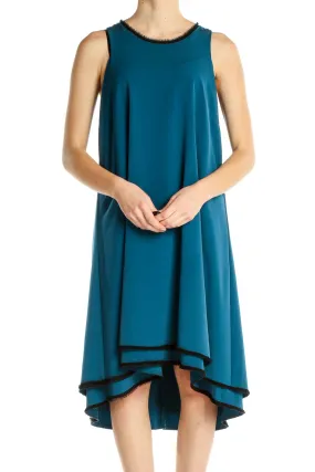 Blue Classic Drop Waist Dress