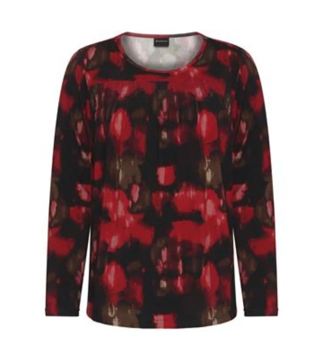 Brandtex abstract pattern print tops