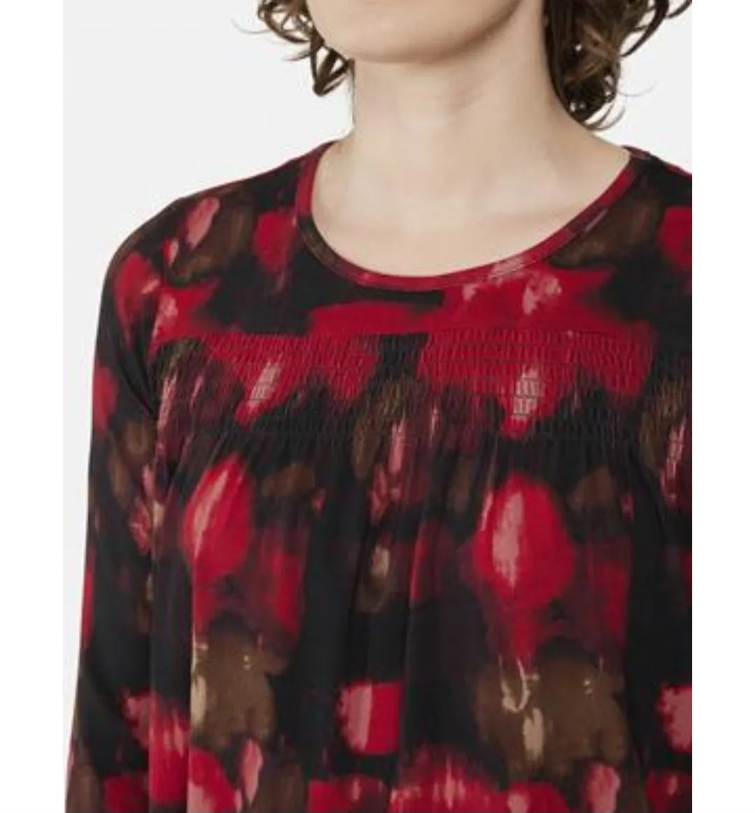 Brandtex abstract pattern print tops