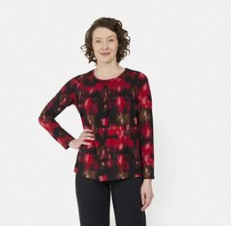 Brandtex abstract pattern print tops