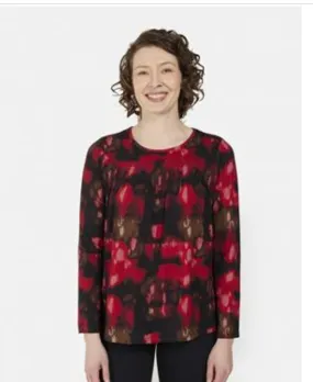 Brandtex abstract pattern print tops