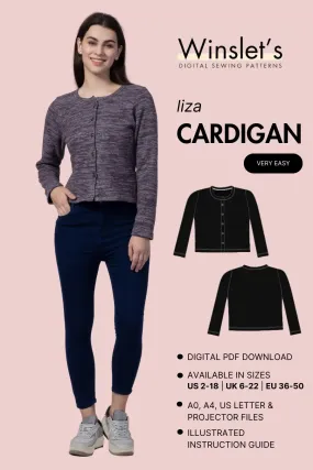 Cardigan Sewing Pattern 'Liza'