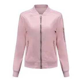 Casual Thin Polyester Jacket For Women