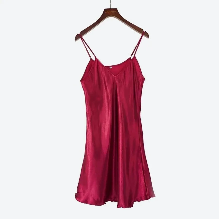 Chic Satin Slip Slim FIt Dresses