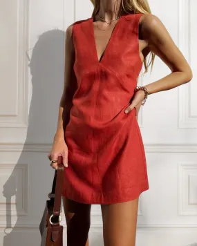 Chic V-neck Summer Mini Dress