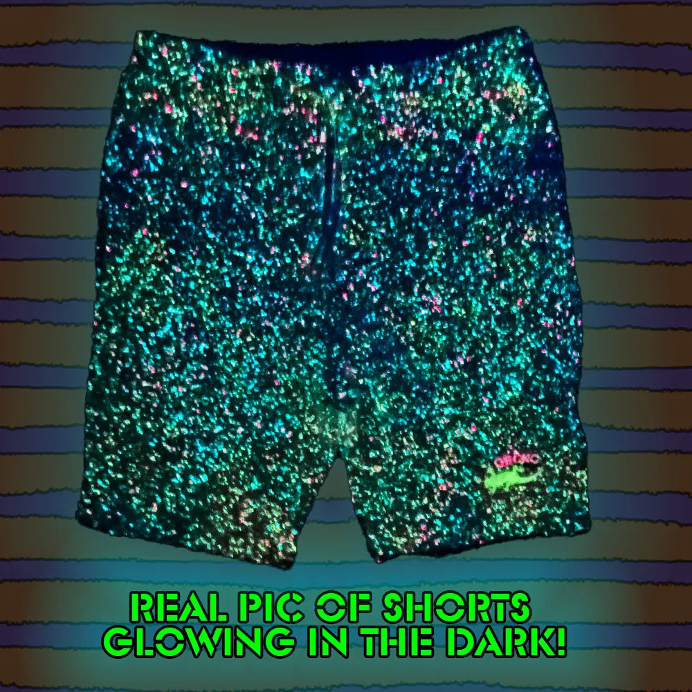 Clean Grey GITD (Glow In The Dark) SPLATTER Shorts