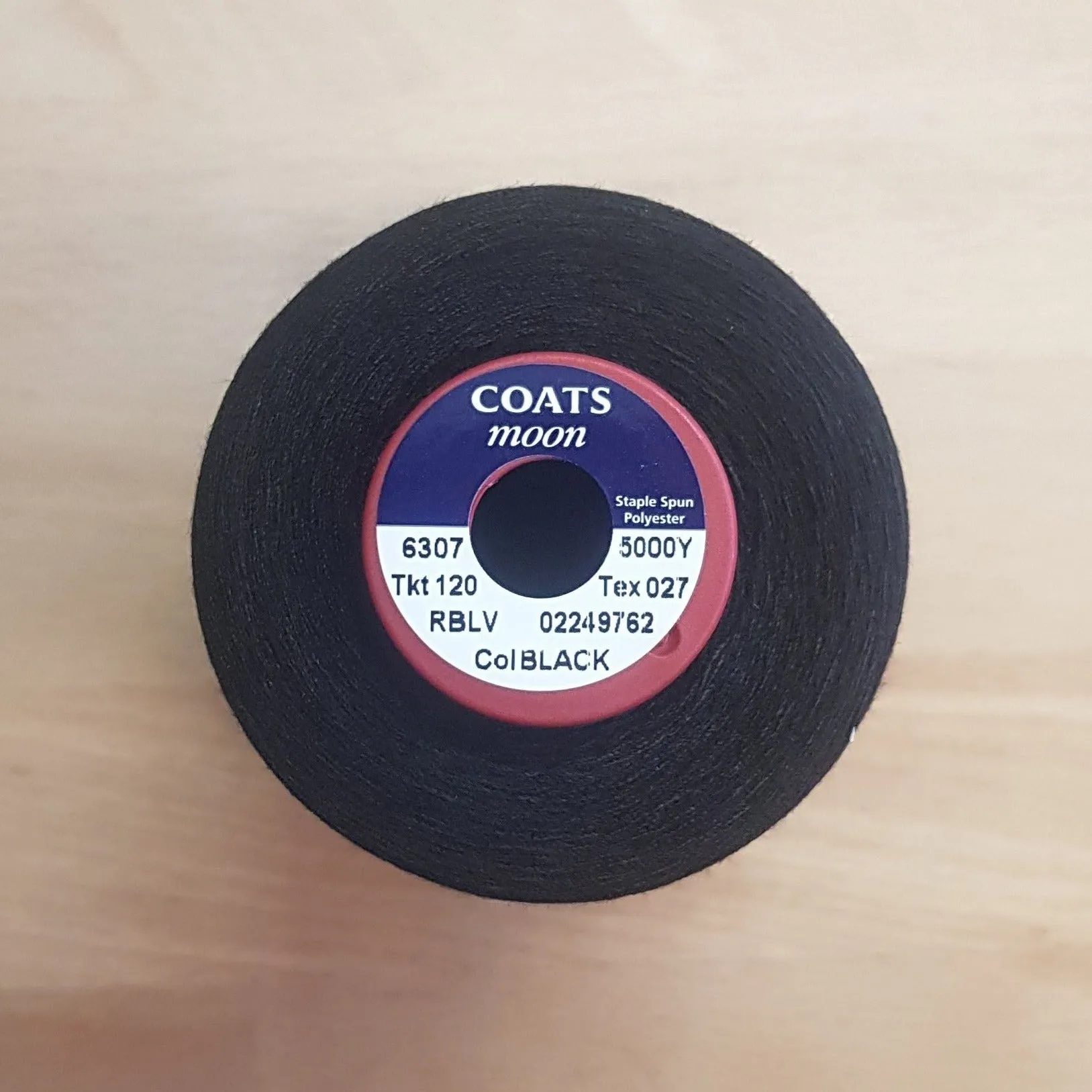 Coats Moon 100% Polyester Thread Cones TKT 120 5000yd/4572m - Various Colours