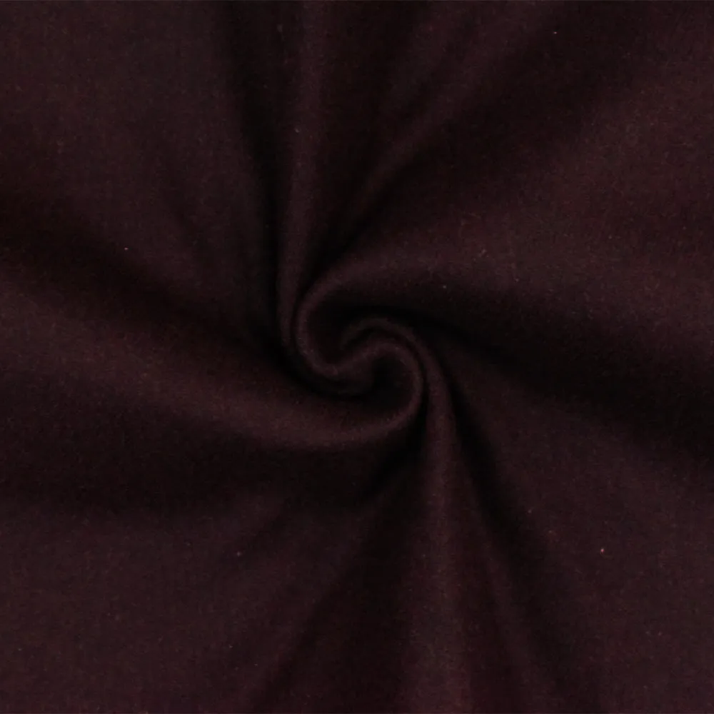 Dark Rust-Black Solid Bonded Double Sided Fabric