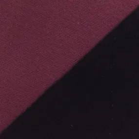 Deep Reddish Purple-Black Bonded Double Knit Jacketing Fabric