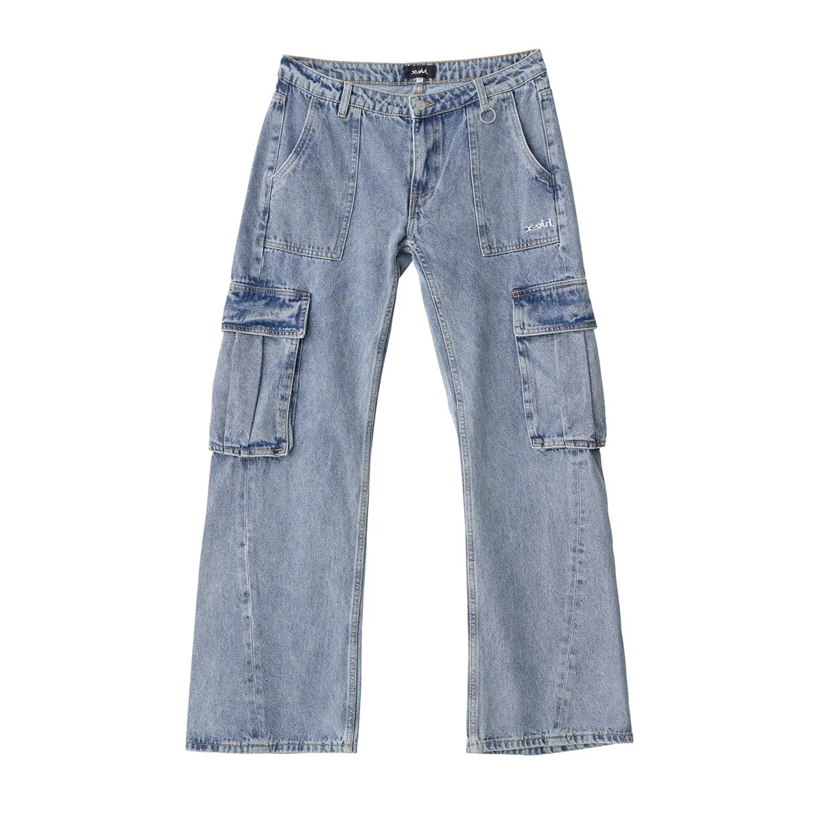 Denim Cargo Pant - Blue