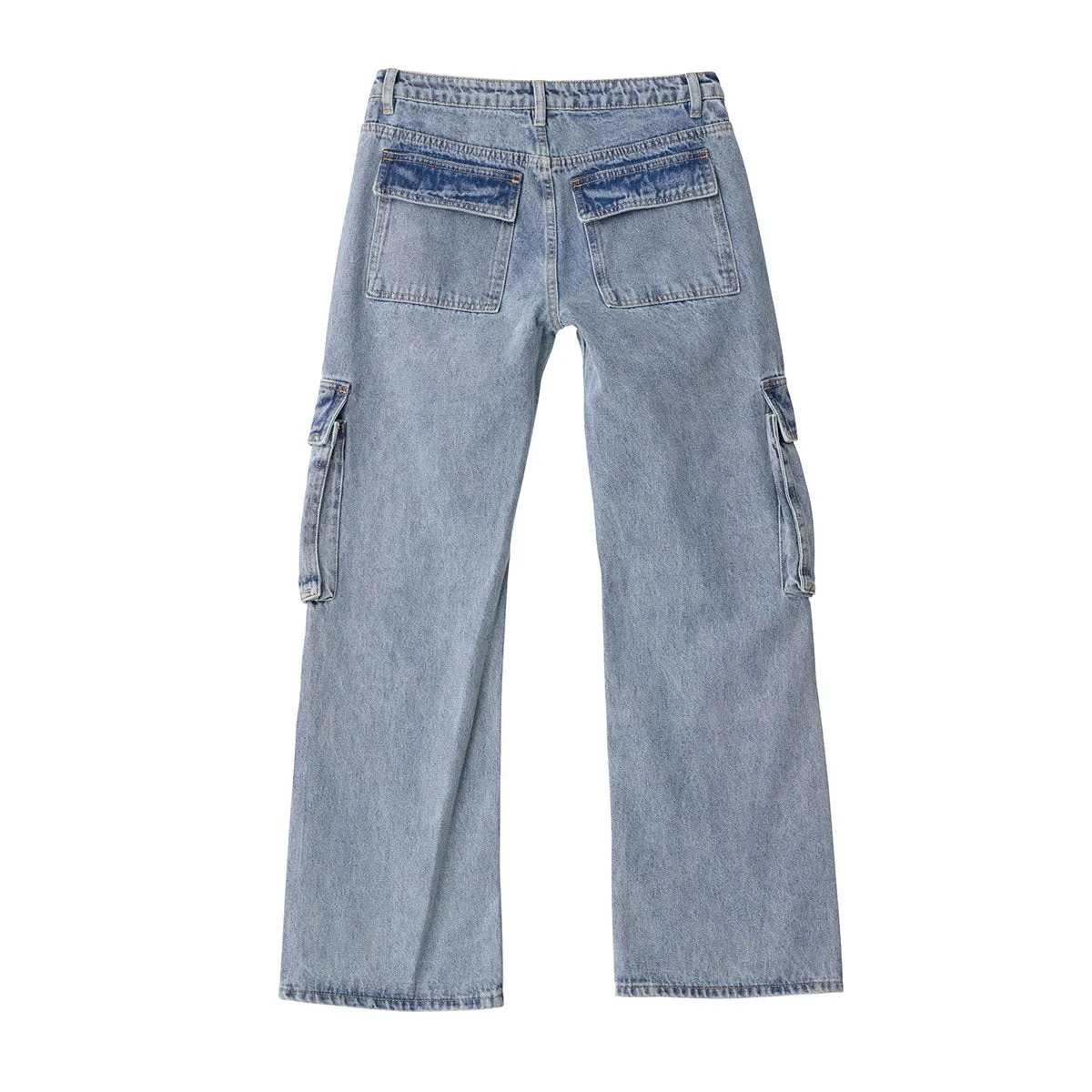 Denim Cargo Pant - Blue