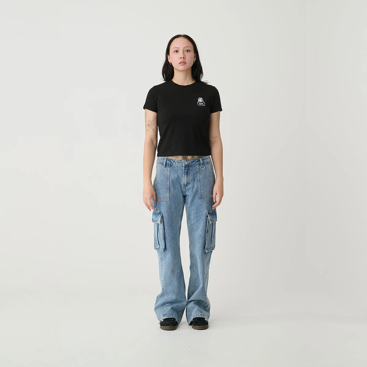 Denim Cargo Pant - Blue