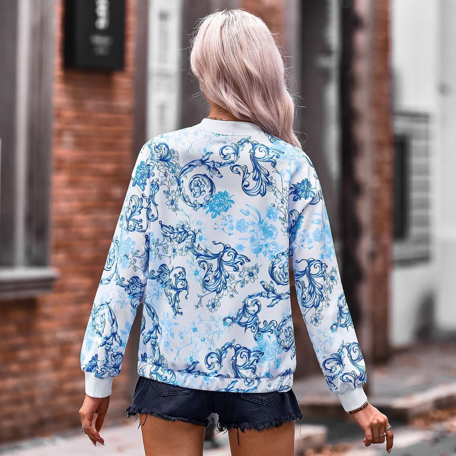 Fashion Printing Thin Jacket Tops Wholesale Coats And Jackets