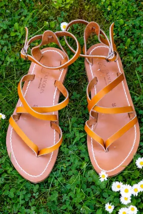 K Jacques St Tropez Epicure Tan Sandals