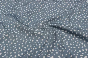 Light Grey Printed Crepe Fabric