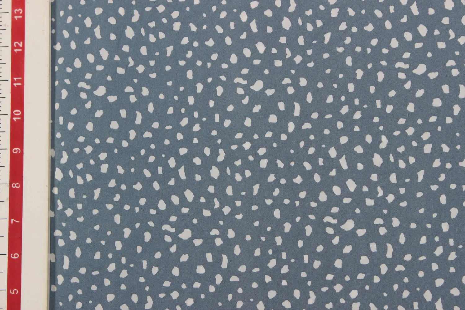 Light Grey Printed Crepe Fabric