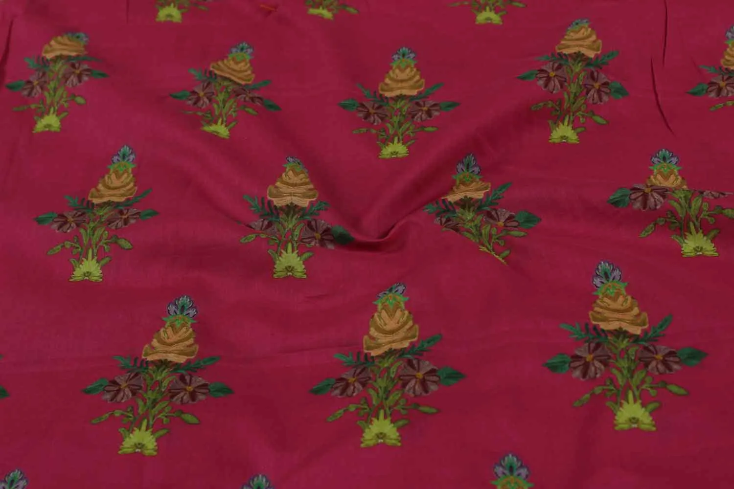 Megenta Pink Cotton Lawn Fabric