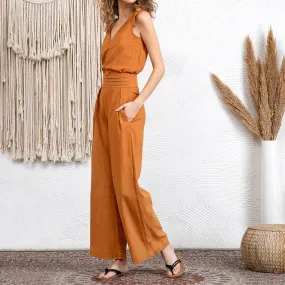 Minimalist Cotton & Linen Two Piece Set