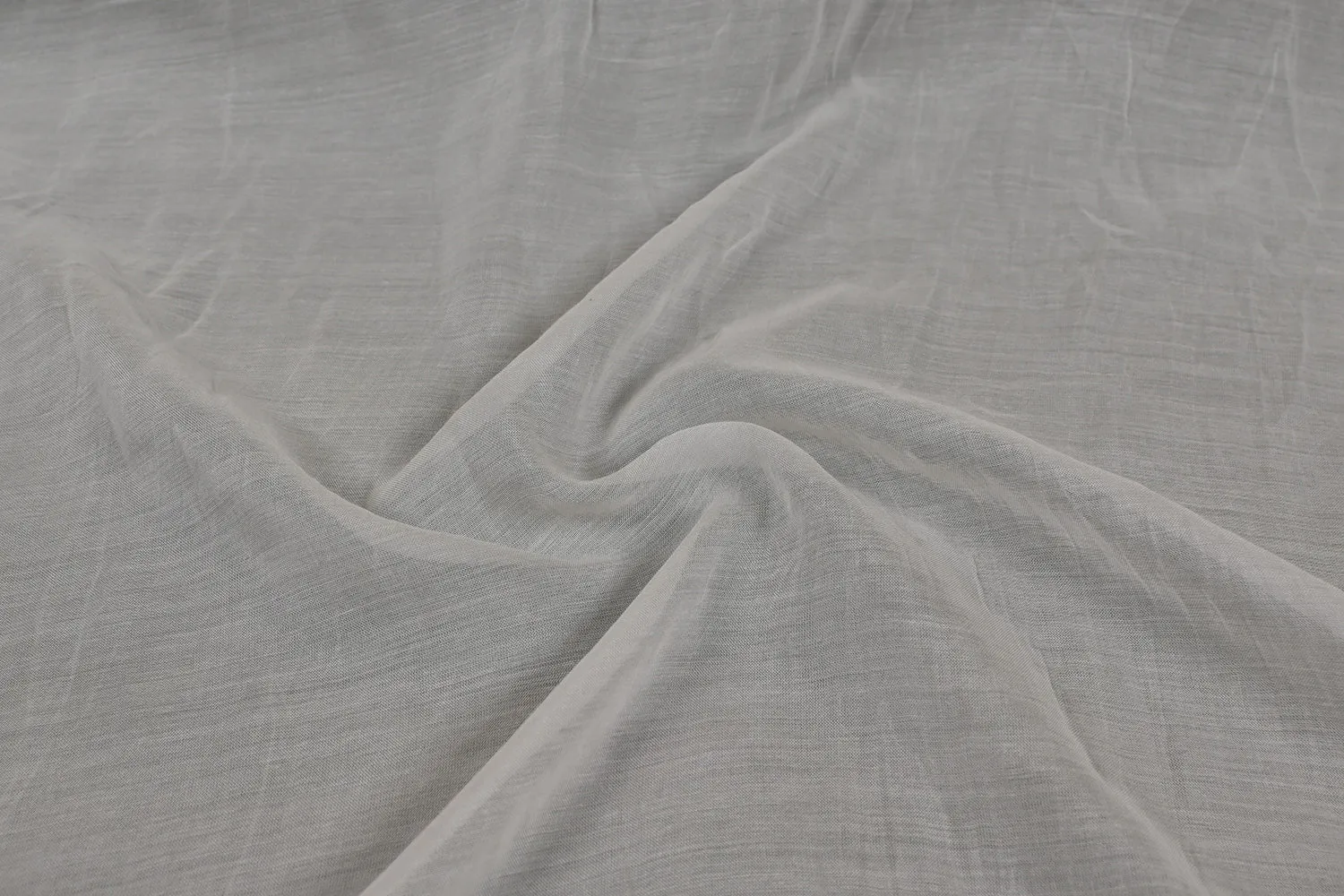 Off White Plain Rayon Blend Rfd Fabric