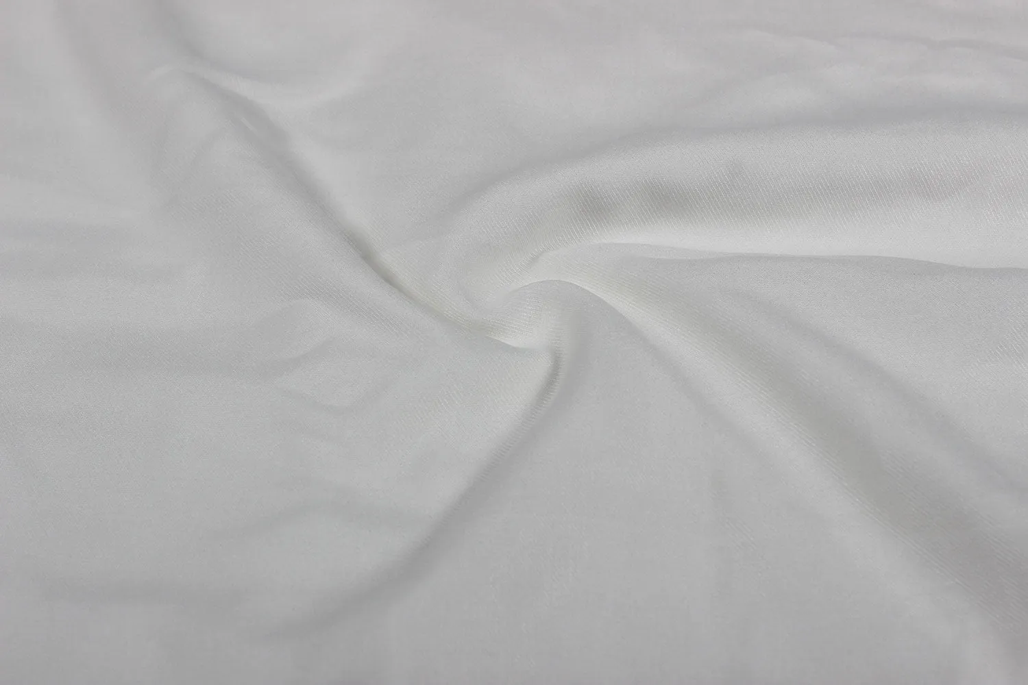 Off White Plain Viscose Twill Fabric