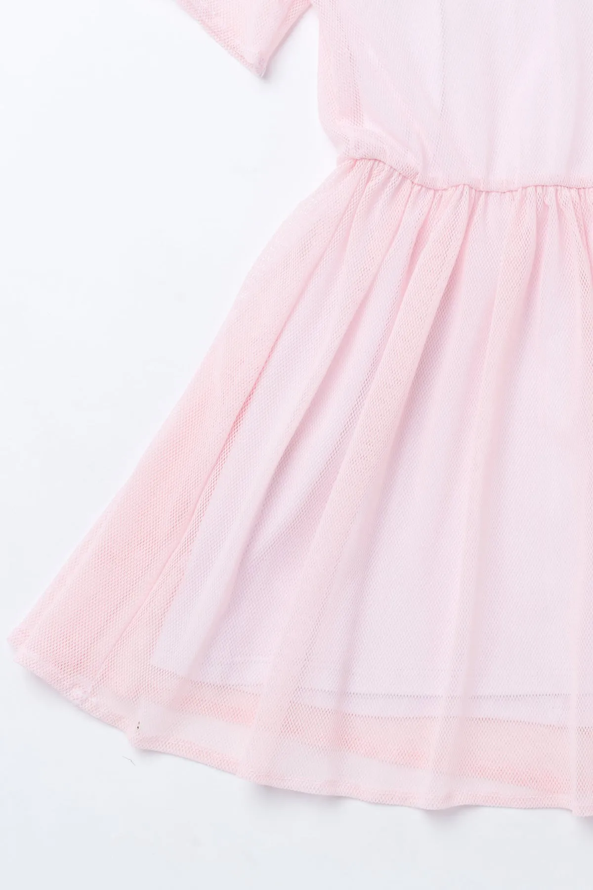 OMAMImini Fit and Flare Girls Dress - Pink