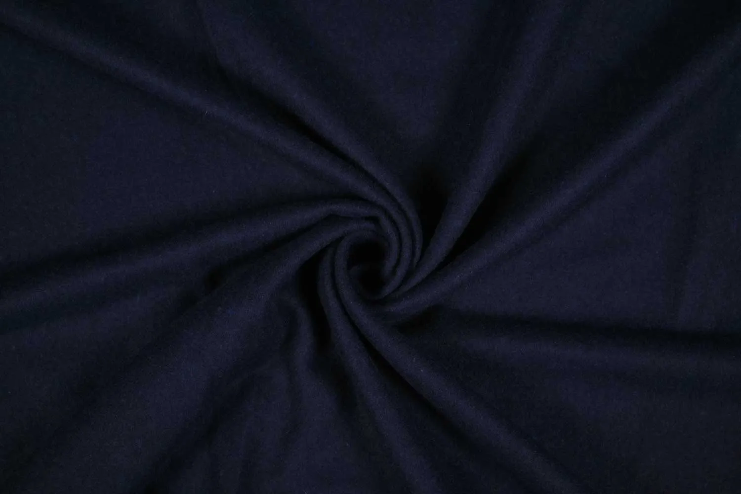 Precut of 0.5 Meters Navy Blue Plain Wool Tweed Fabric