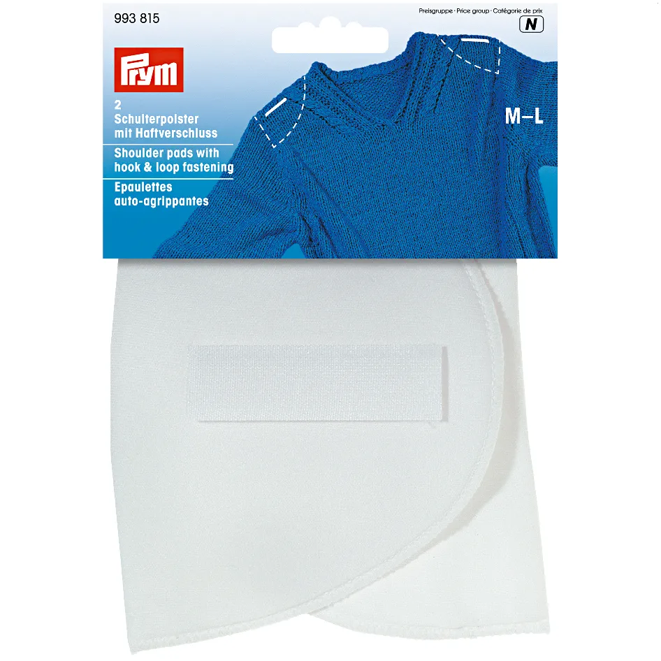 Prym Set In Shoulder Pads Hook and Loop type