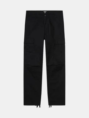 Regular Cargo Pants Black Rinsed