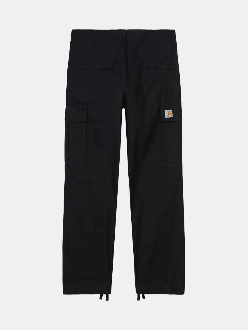 Regular Cargo Pants Black Rinsed