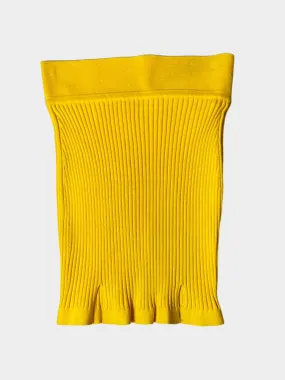 Ribbed Yellow Skirt