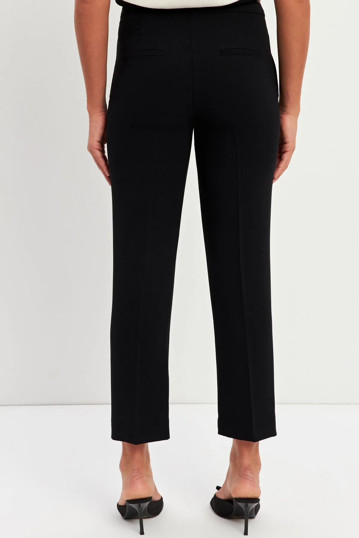 Setre Slim Fit Solid Trousers Black