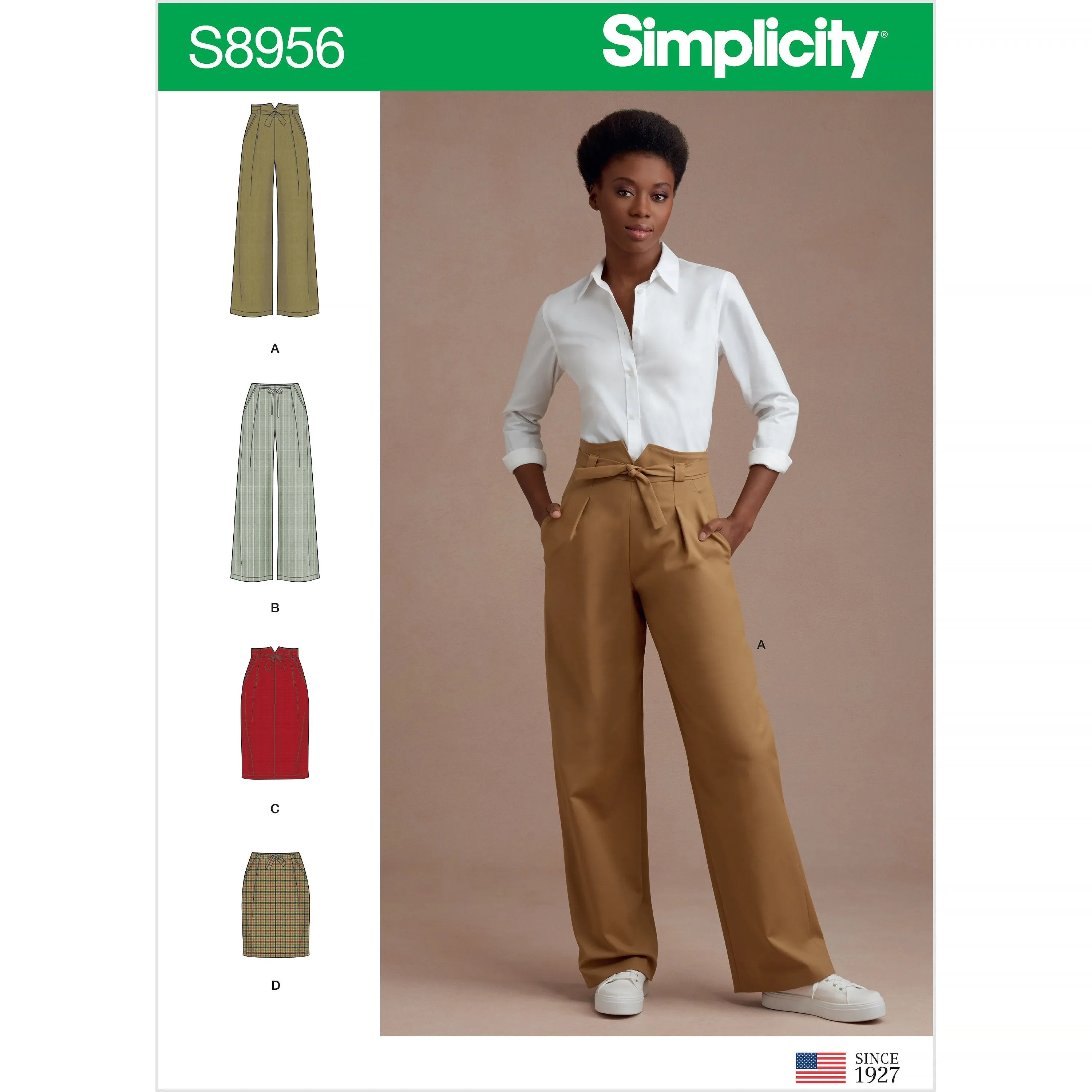 Simplicity Sewing Pattern 8956 Misses' Pants and Skirts