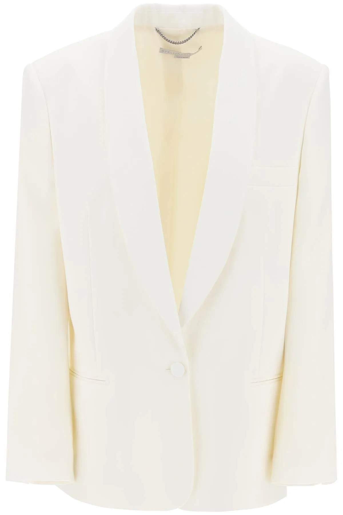 SINGLE-BREASTED TAILORED BLAZER WITH SH