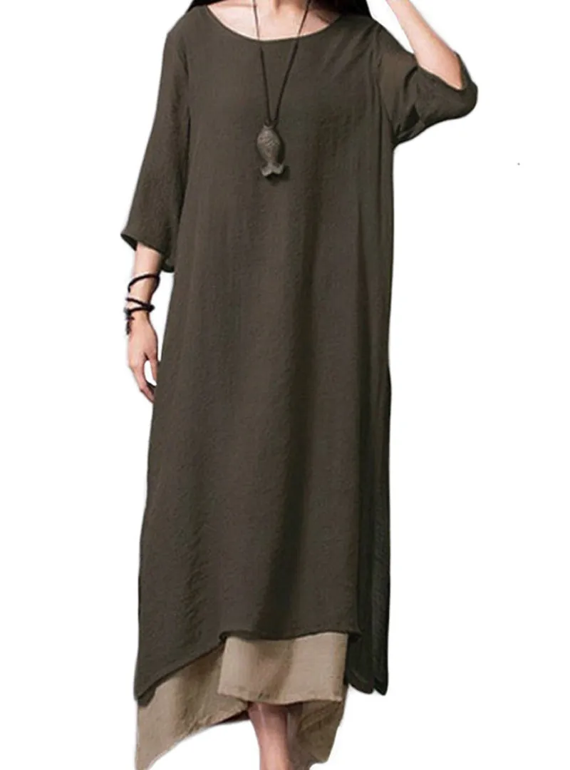 TastyHottie - Irregular Hem Casual Boho Long Maxi Dress