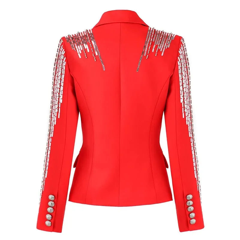 The Fireworks Long Sleeve Sequin Blazer