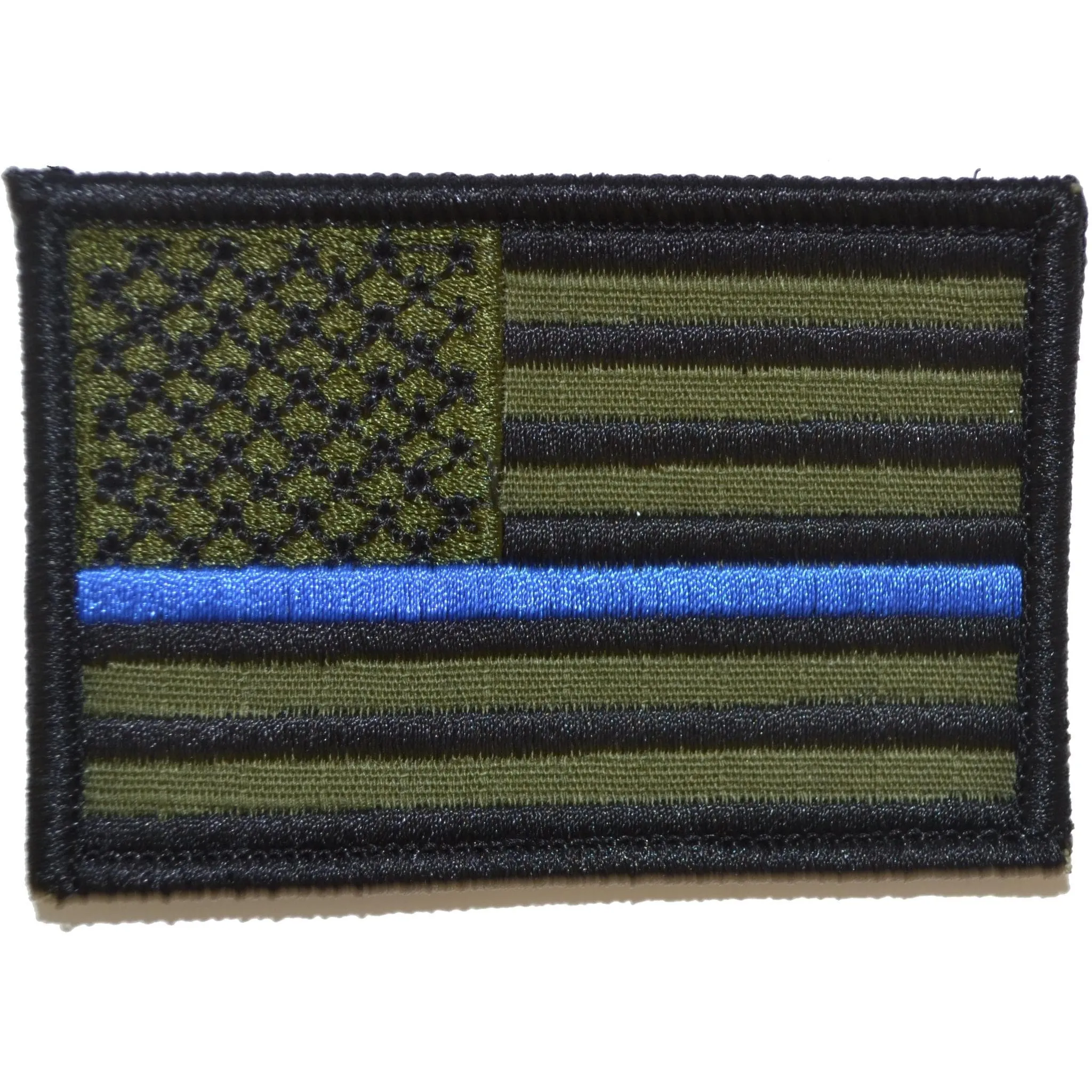 Thin Blue Line US Flag - 2x3 Hat Patch