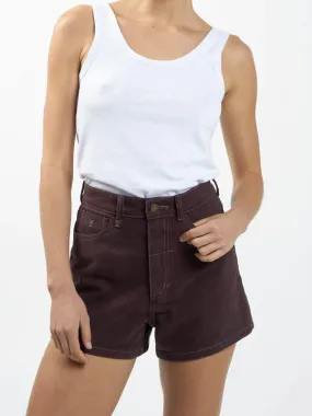 Thrills Erica Clean Hem Short - Chocolate Plum